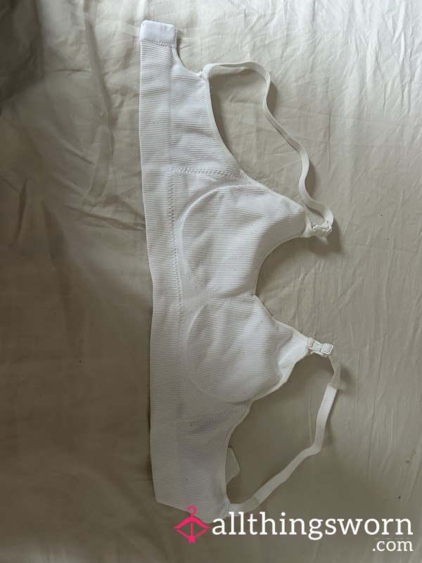 White Maternity Milk Bra
