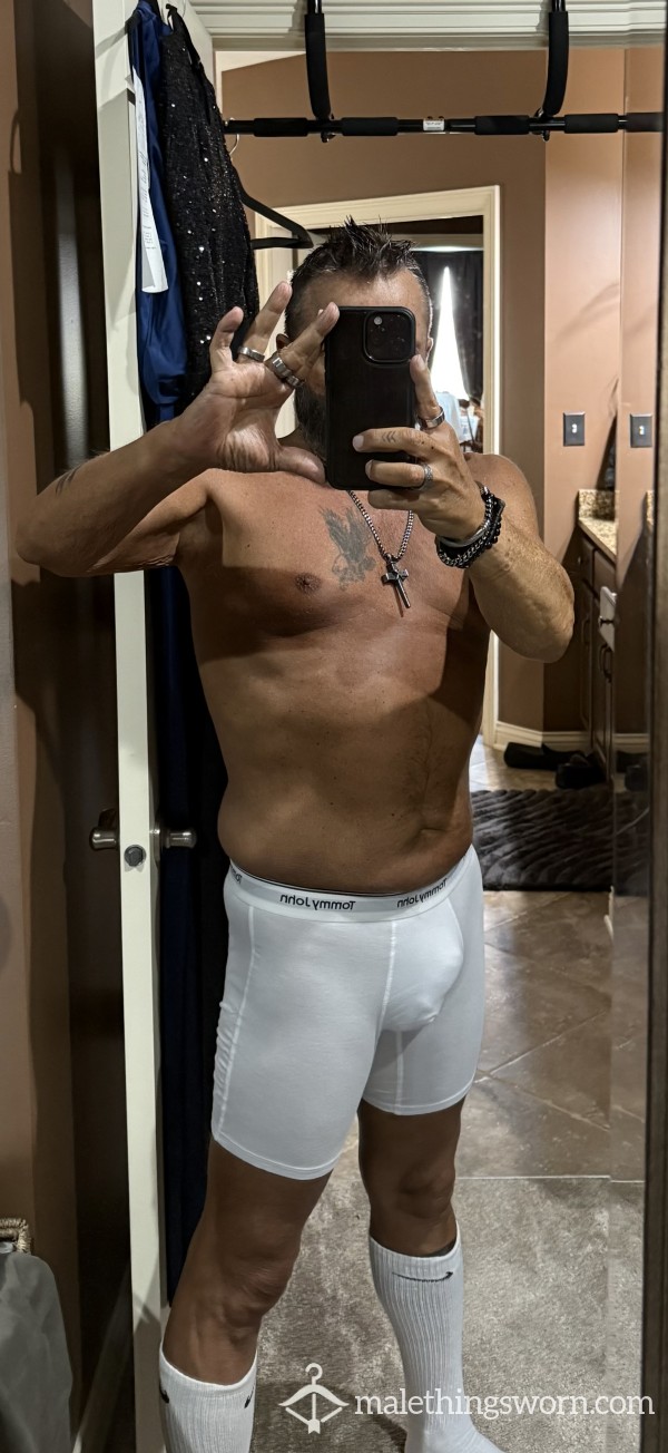 White Mens Hello Underwear