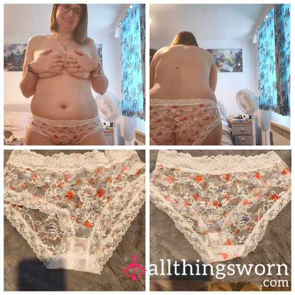 White Mesh Knickers