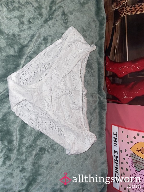 White Mesh / Lace Panties – Innocent Looks, Naughty Intentions 🤍👑✨