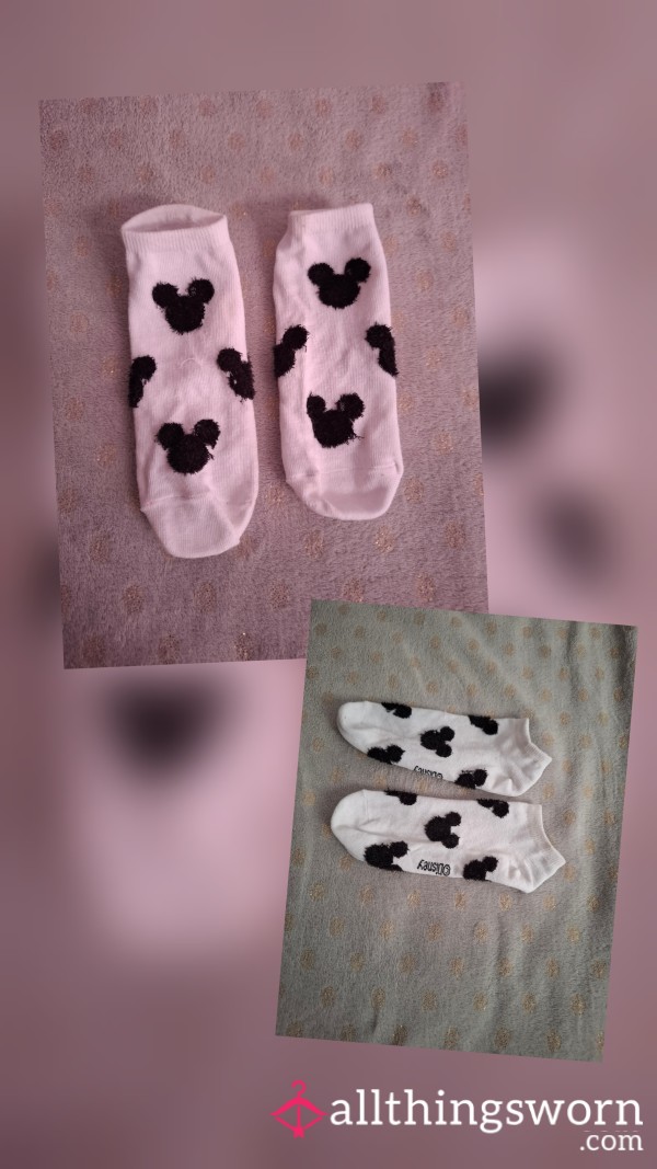 White Mickey Mouse Socks