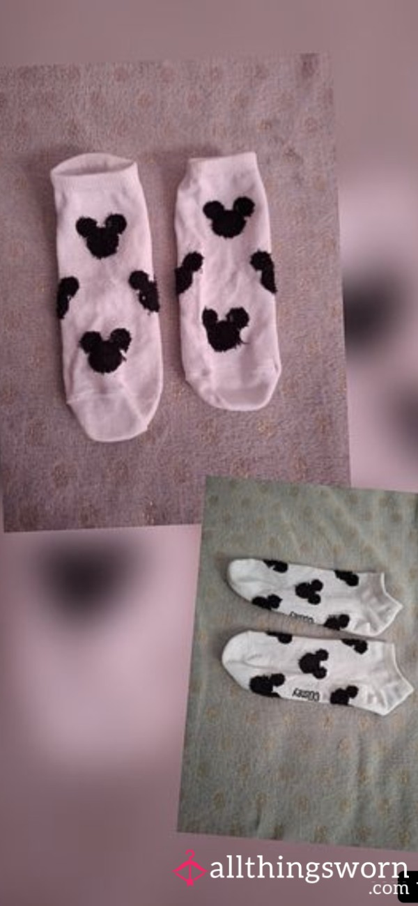 White Mickey Mouse Socks