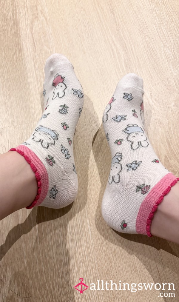 White Miffy Trainer Socks 🐰💕
