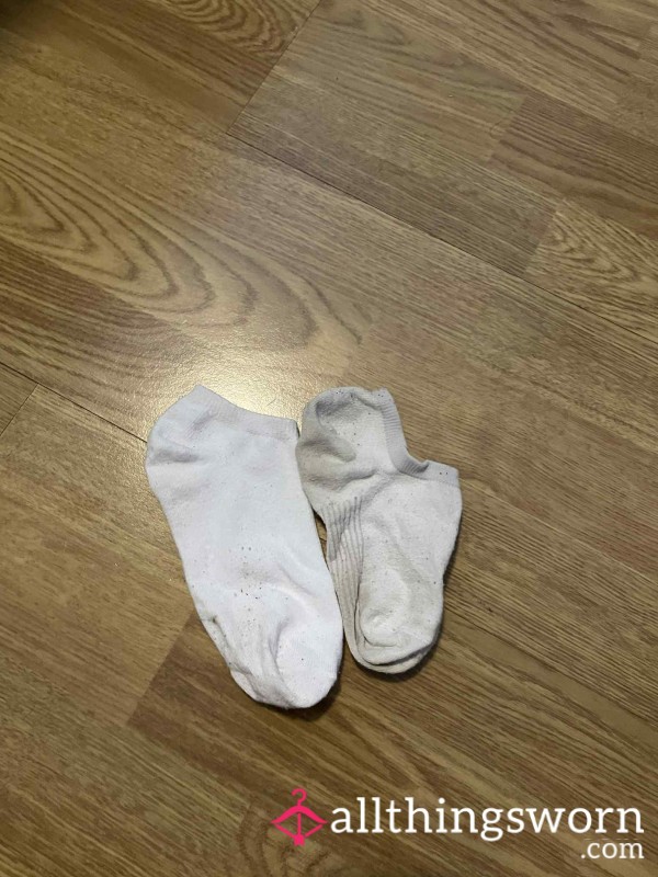 White Mismatched Socks