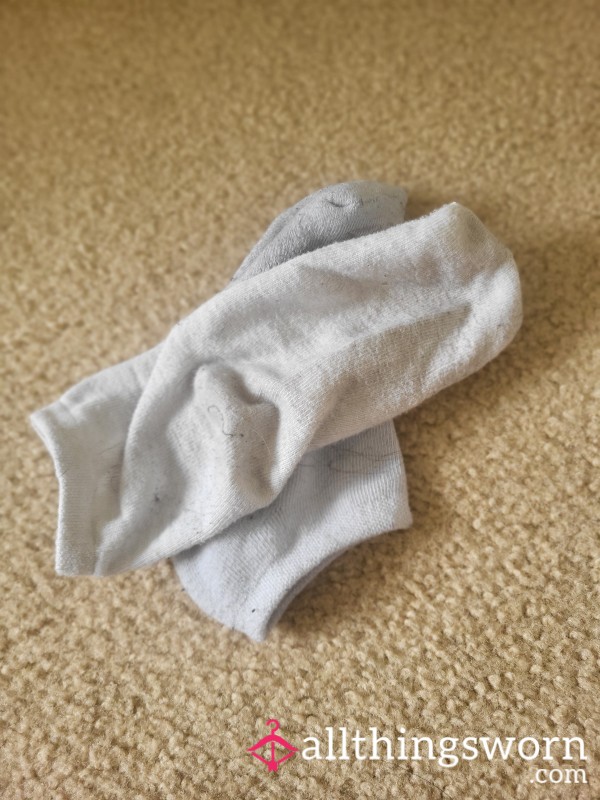 White Mismatched Socks