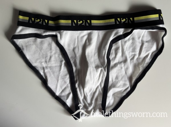 White N2N Bikini Briefs Size Large