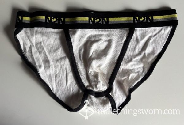 White N2N Bikini Briefs Size Large