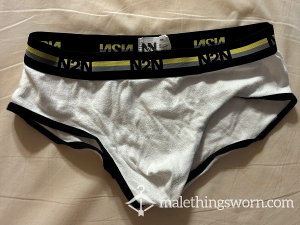 White N2N Briefs Size Large