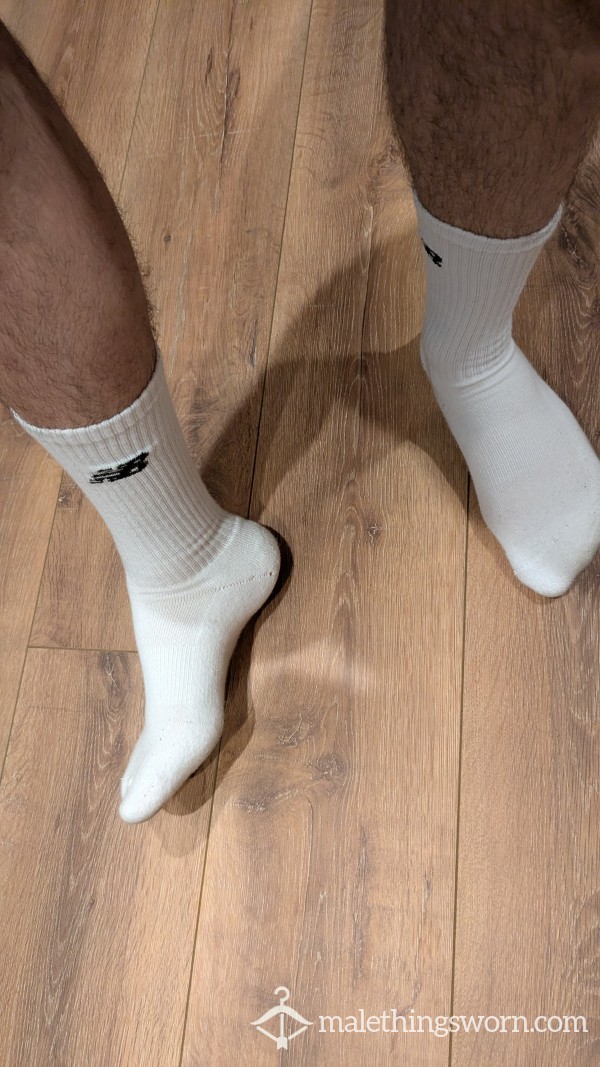 White New Balance Socks