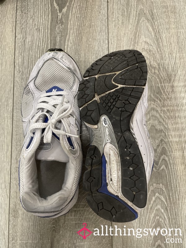 White New Balance Worn