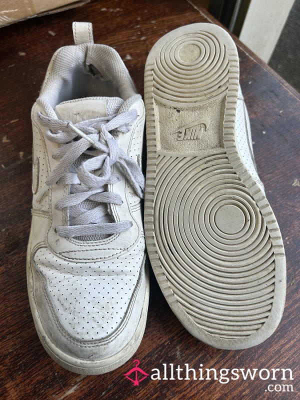 White Nike Airforce Ones - Well Worn