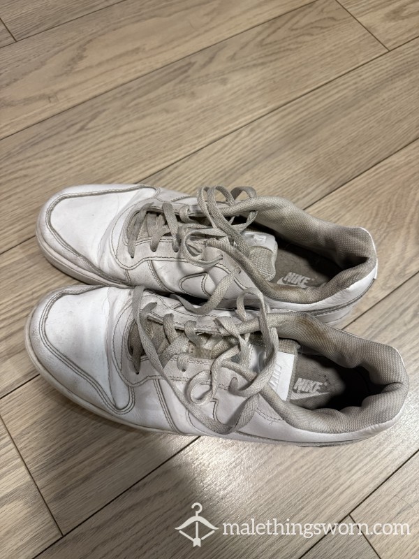 White Nike Airforces