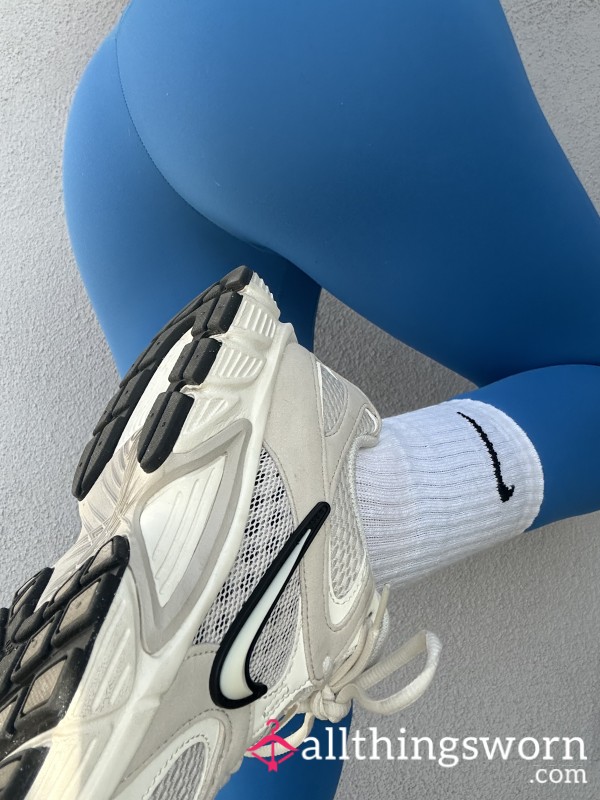 White Nike Crew Sock Wears