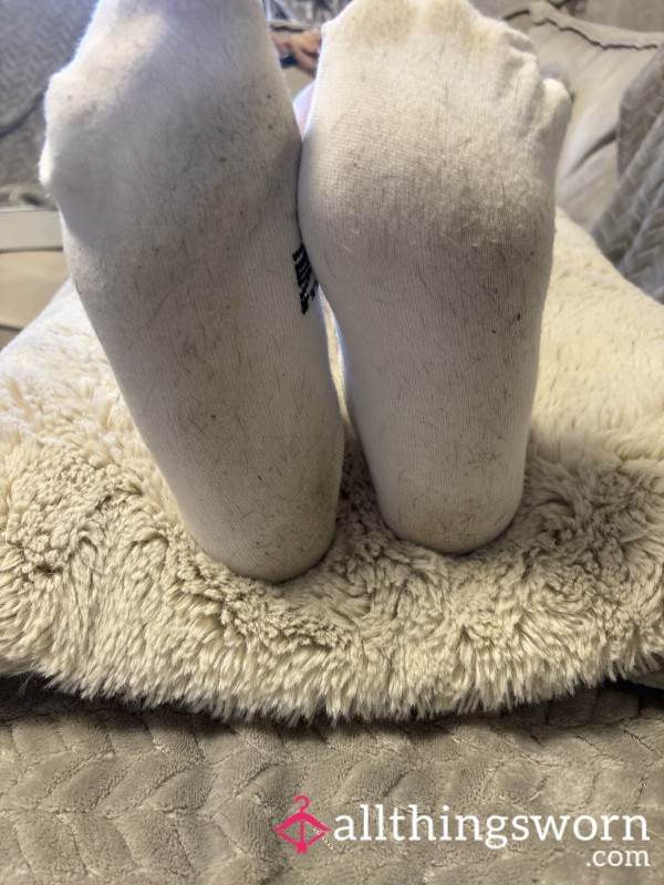 White Nike Dirty Socks