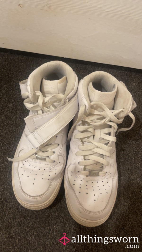 White Nike High Tops