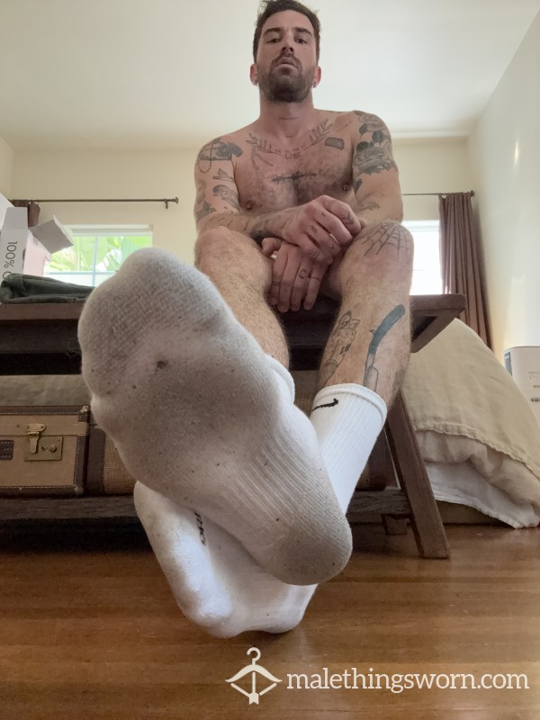 White Nike Socks