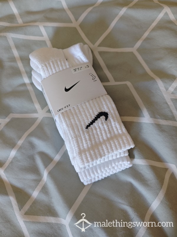 White Nike Socks