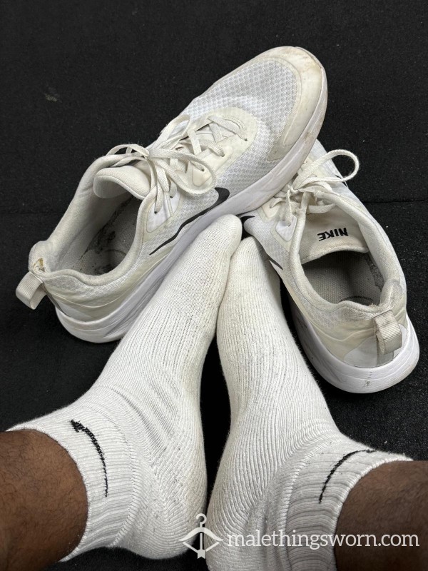 White Nike Socks