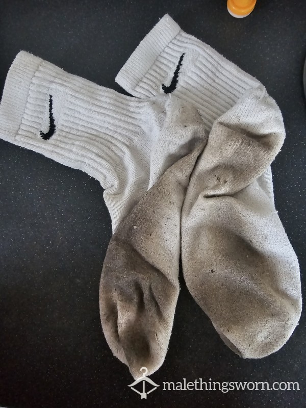 White Nike Socks
