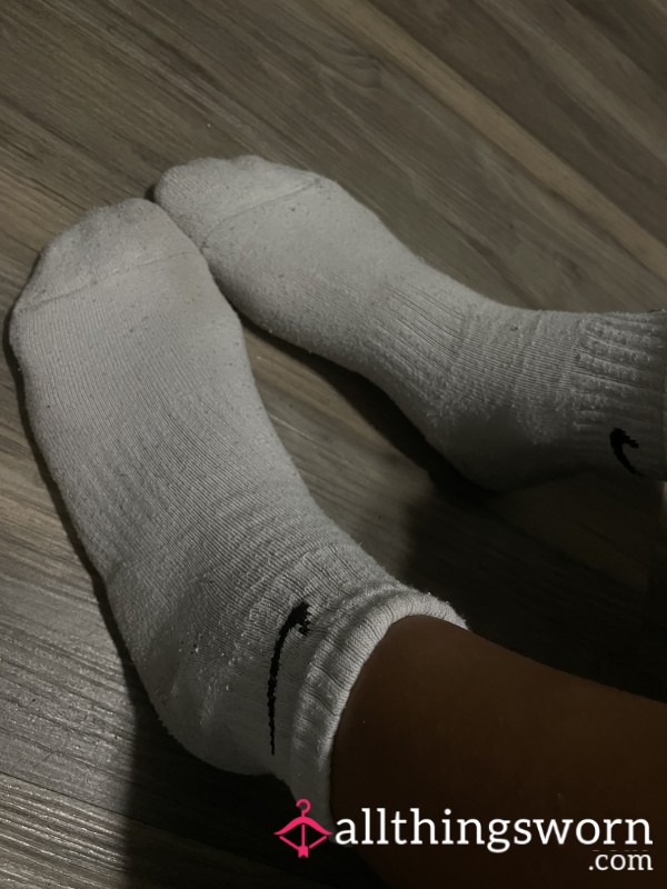 White Nike Socks