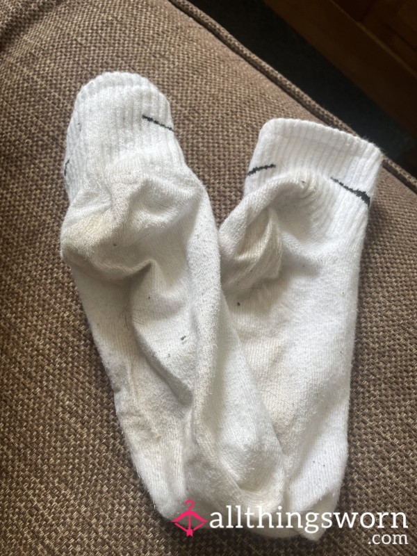 White Nike Socks