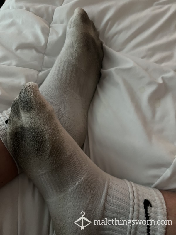 White Nike Socks