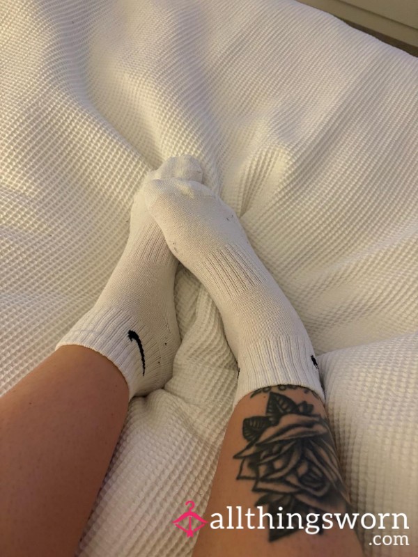 White Nike Socks