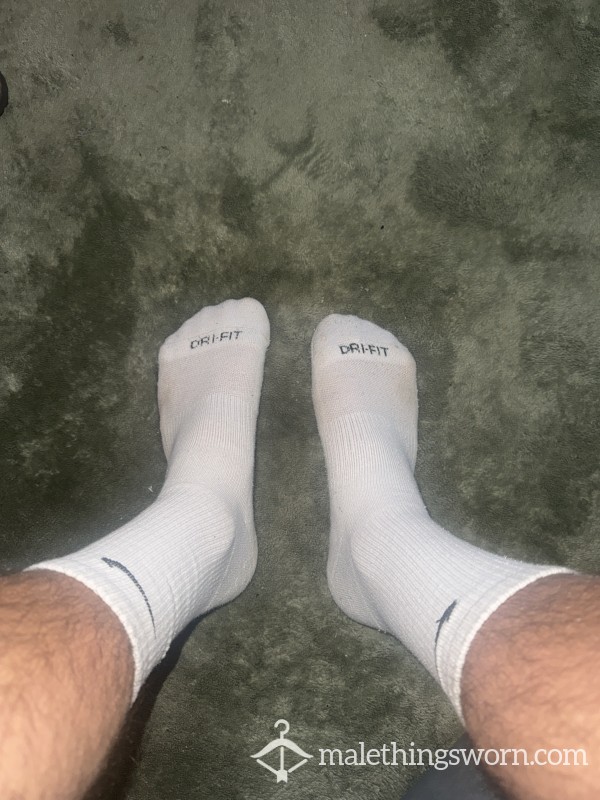 White Nike Socks