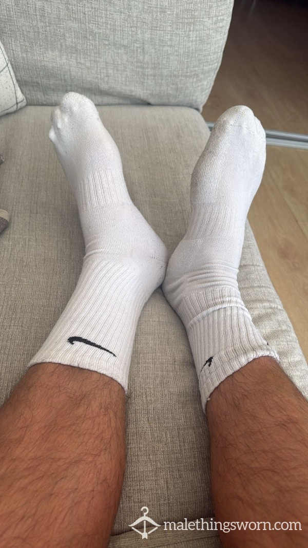 White Nike Socks