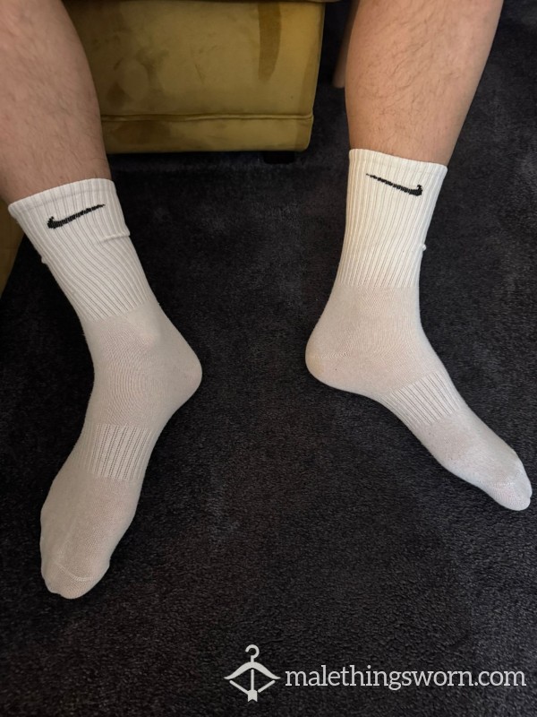 White Nike Socks