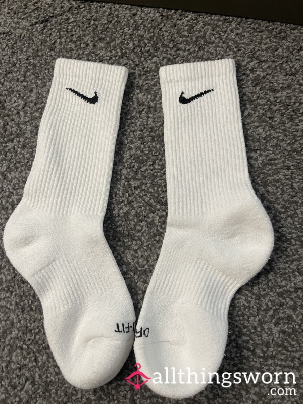 White Nike Socks
