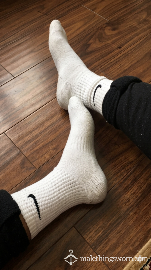 White Nike Socks