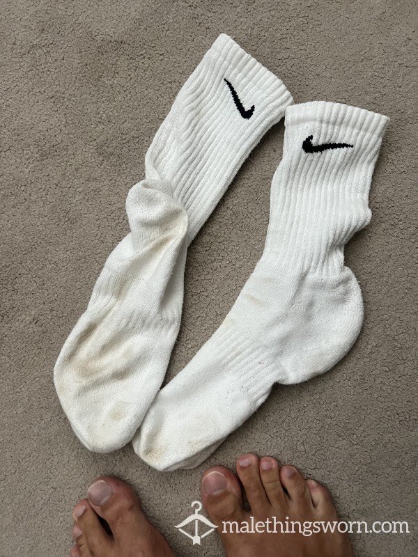 Signature White Nike Socks
