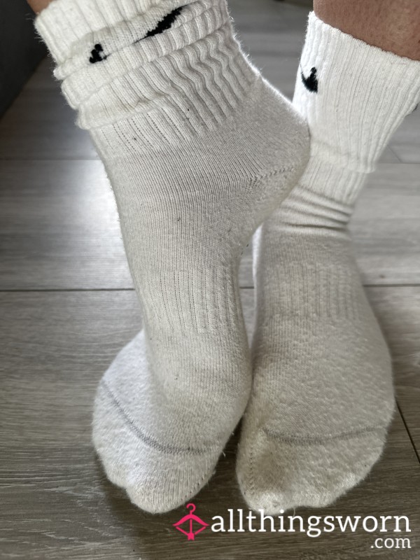 White Nike Socks