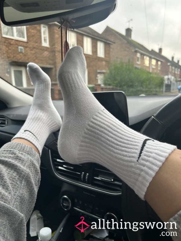 White Nike Socks