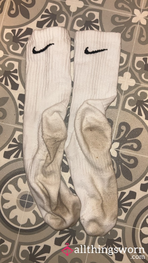 White Nike Socks