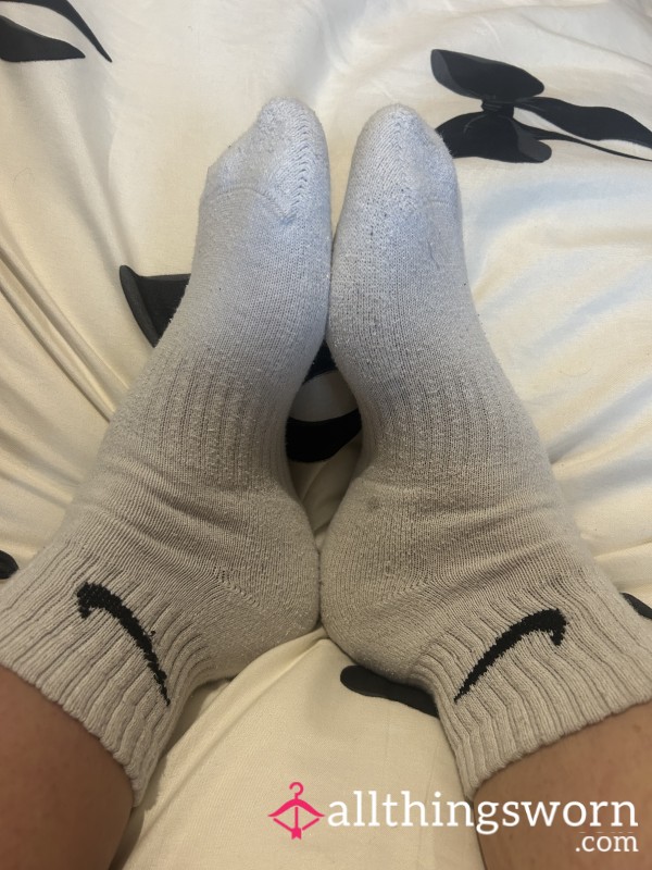 White Nike Socks