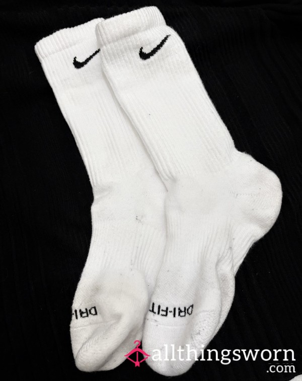 White Nike Socks
