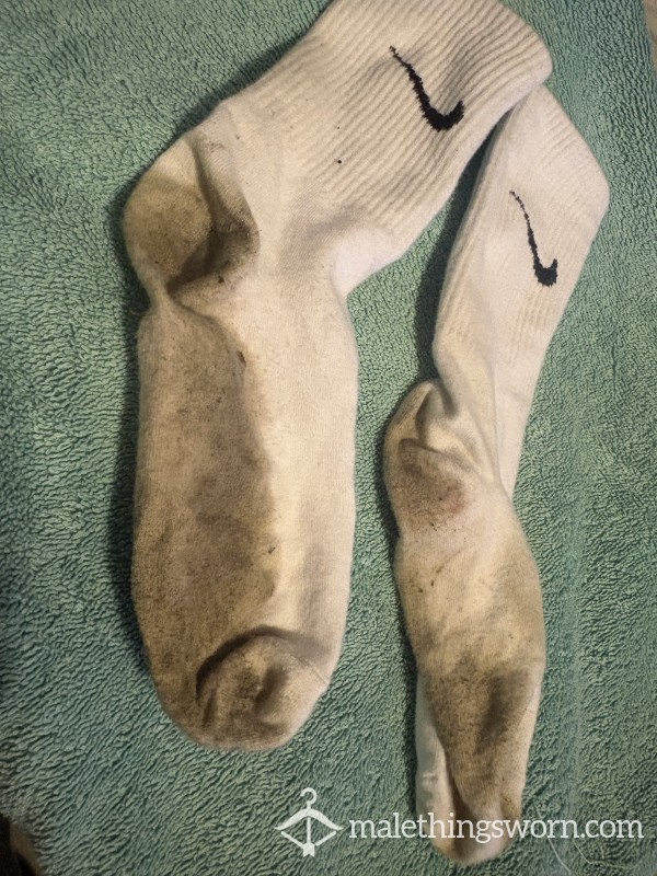 White Nike Socks