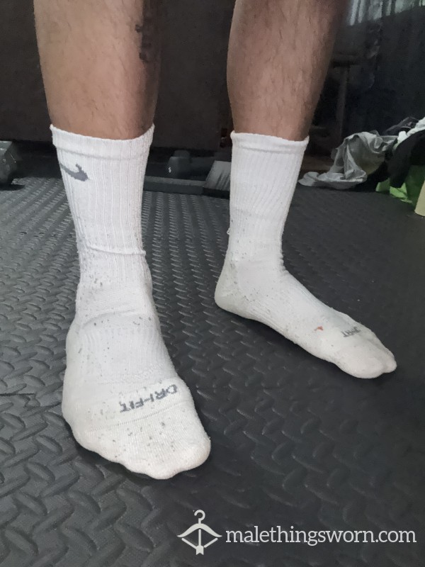 White Nike Socks