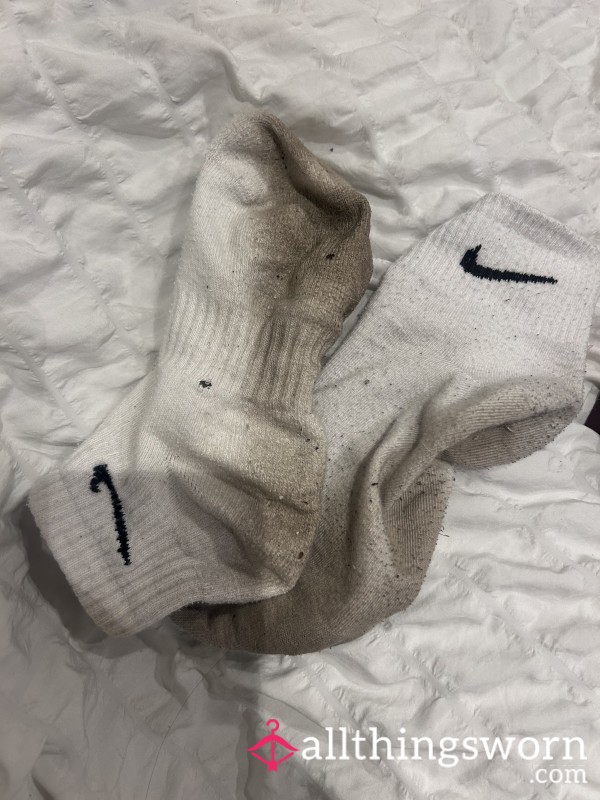 White Nike Socks