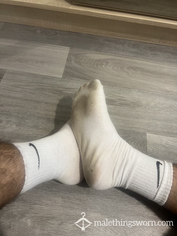 White Nike Socks