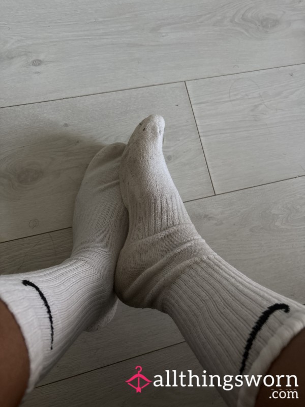 White Nike Socks