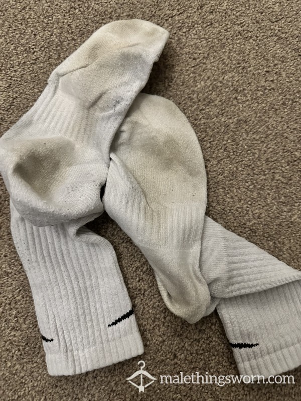 White Nike Socks