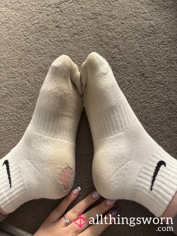 White Nike Socks