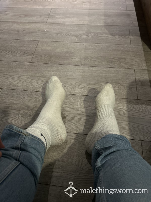 White Nike Socks
