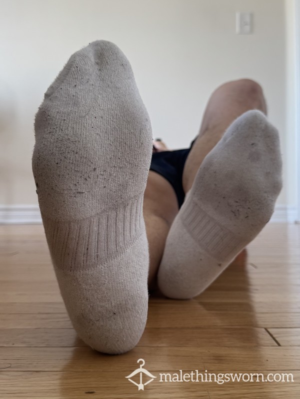 White Nike Socks After Gym
