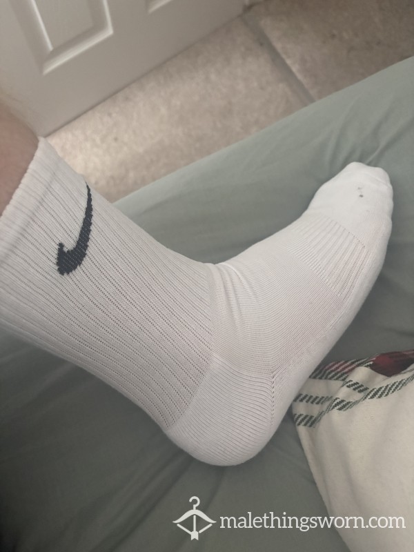White Nike Socks - Holiday Worn