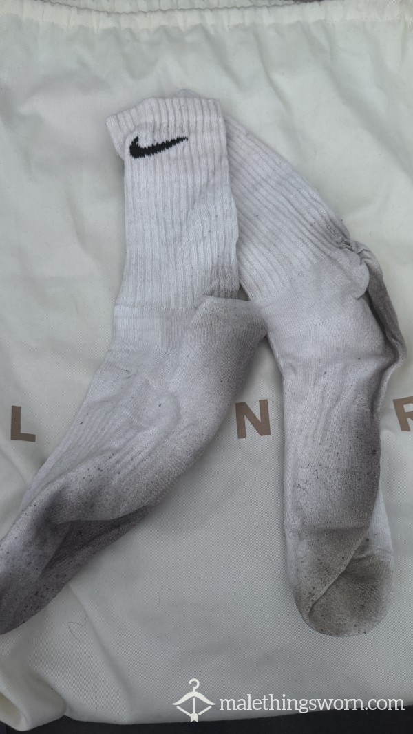 White Nike Socks Sweaty Af From Dubai Trip