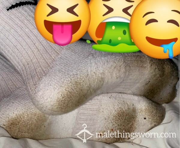 White Nike Socks Sweaty As F**k